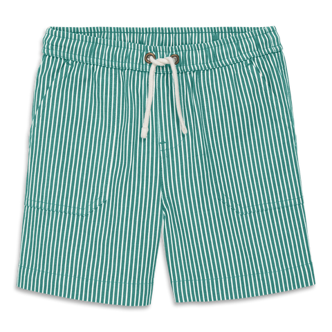 Kids Stretch Chino Short In Boardwalk Stripe (Toddler, Little Kid, & Big Kid)