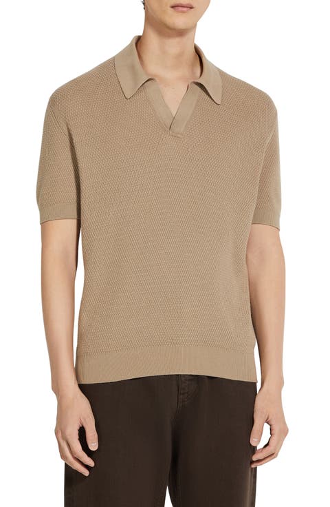 Waffle Stitch Premium Cotton Polo Sweater (Regular & Big)