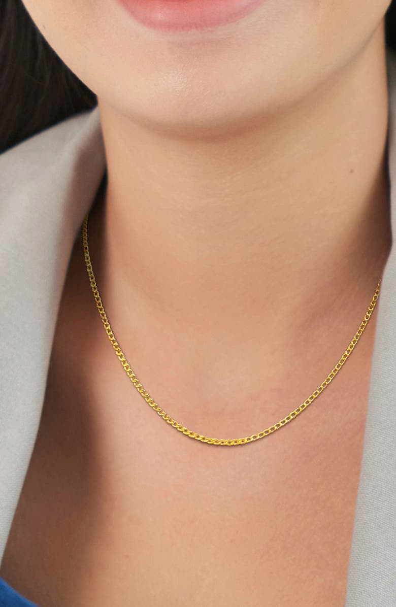 DELMAR Curb Chain Necklace, Alternate, color,