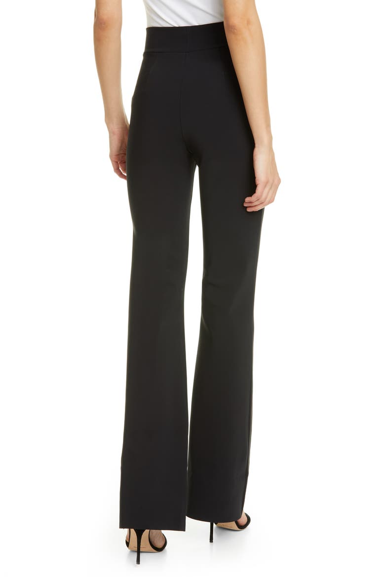 High Waist Flare Leg Pants, Alternate, color, BLACK