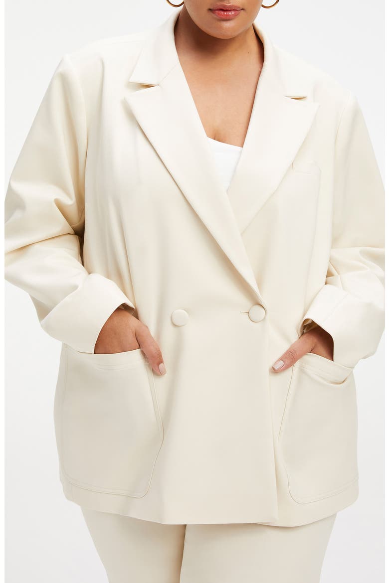 Unisex Blazer, Alternate, color, BONE