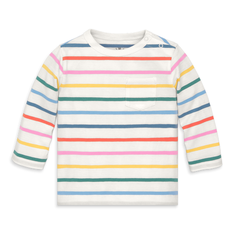 Baby Long Sleeve Rainbow Stripe Tee