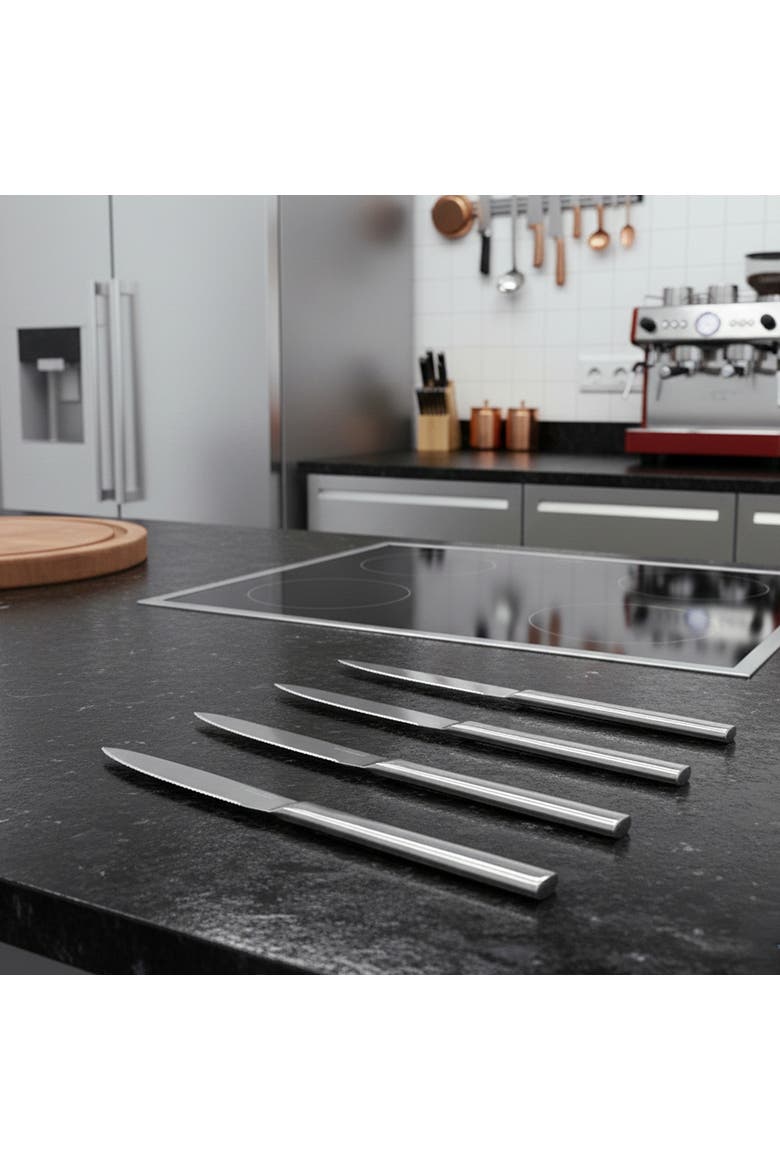 Stile Steak Knives Set - 4 Pieces, Alternate, color, Ice Champagne