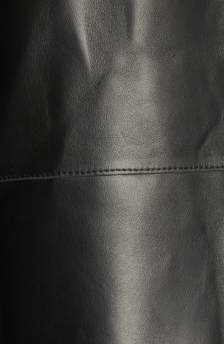 TOTEME Avignon Oversize Leather Jacket, Alternate, color,