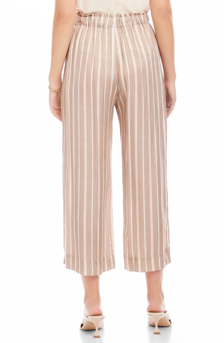 FIFTEEN TWENTY Tasha Stripe Crop Drawstring Pants, Alternate, color, Khaki