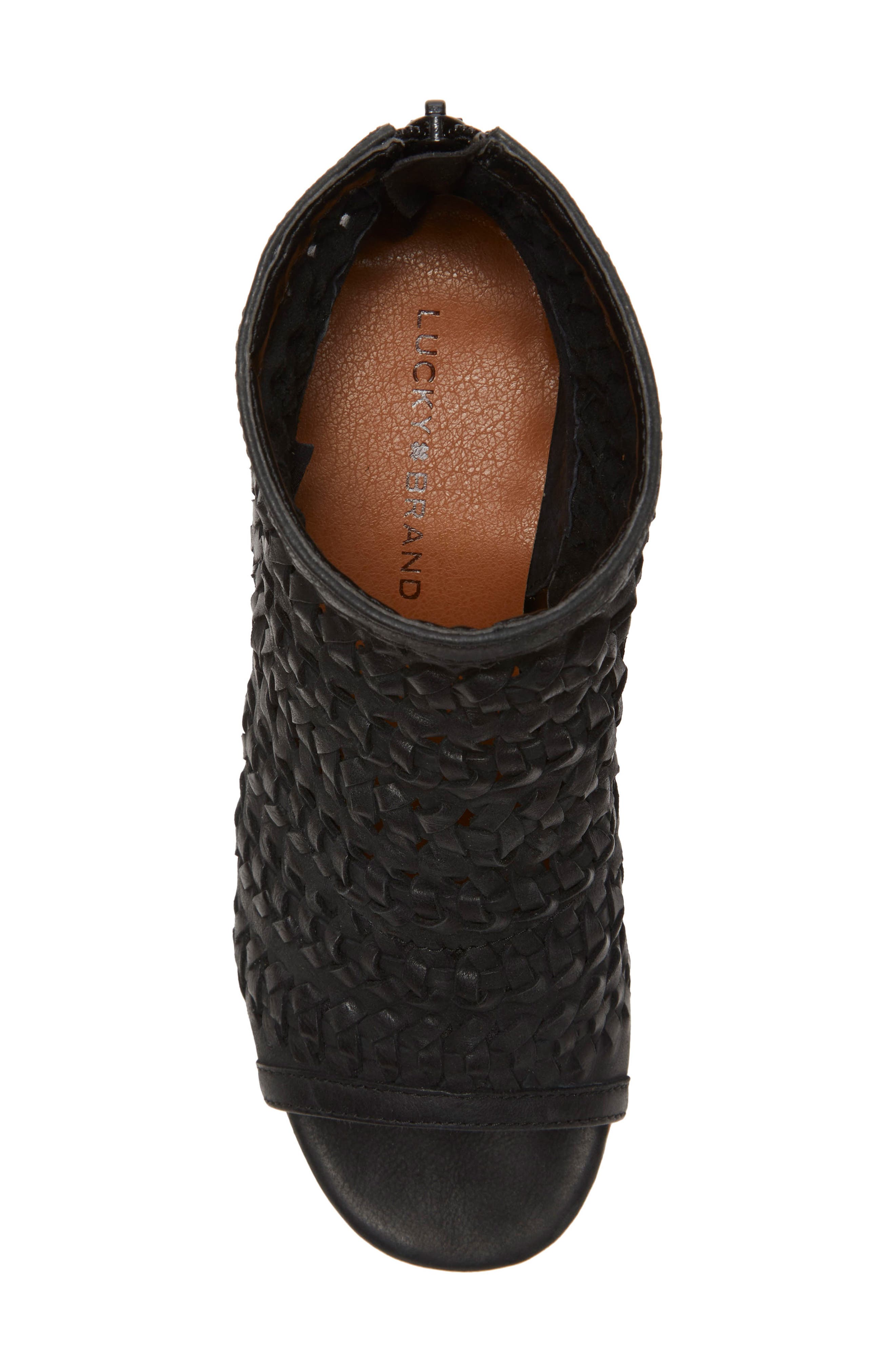 Lucky Brand Mofira Open Toe Bootie, Alternate, color, 