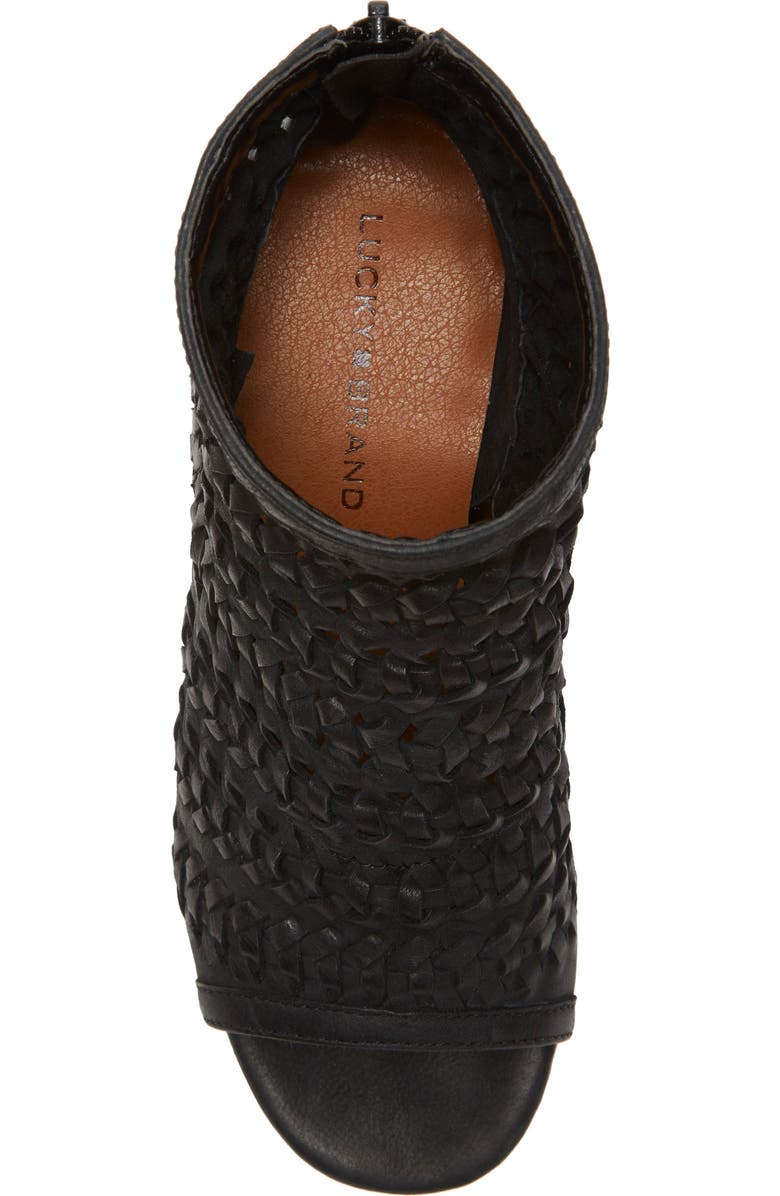 Lucky Brand Mofira Open Toe Bootie, Alternate, color,