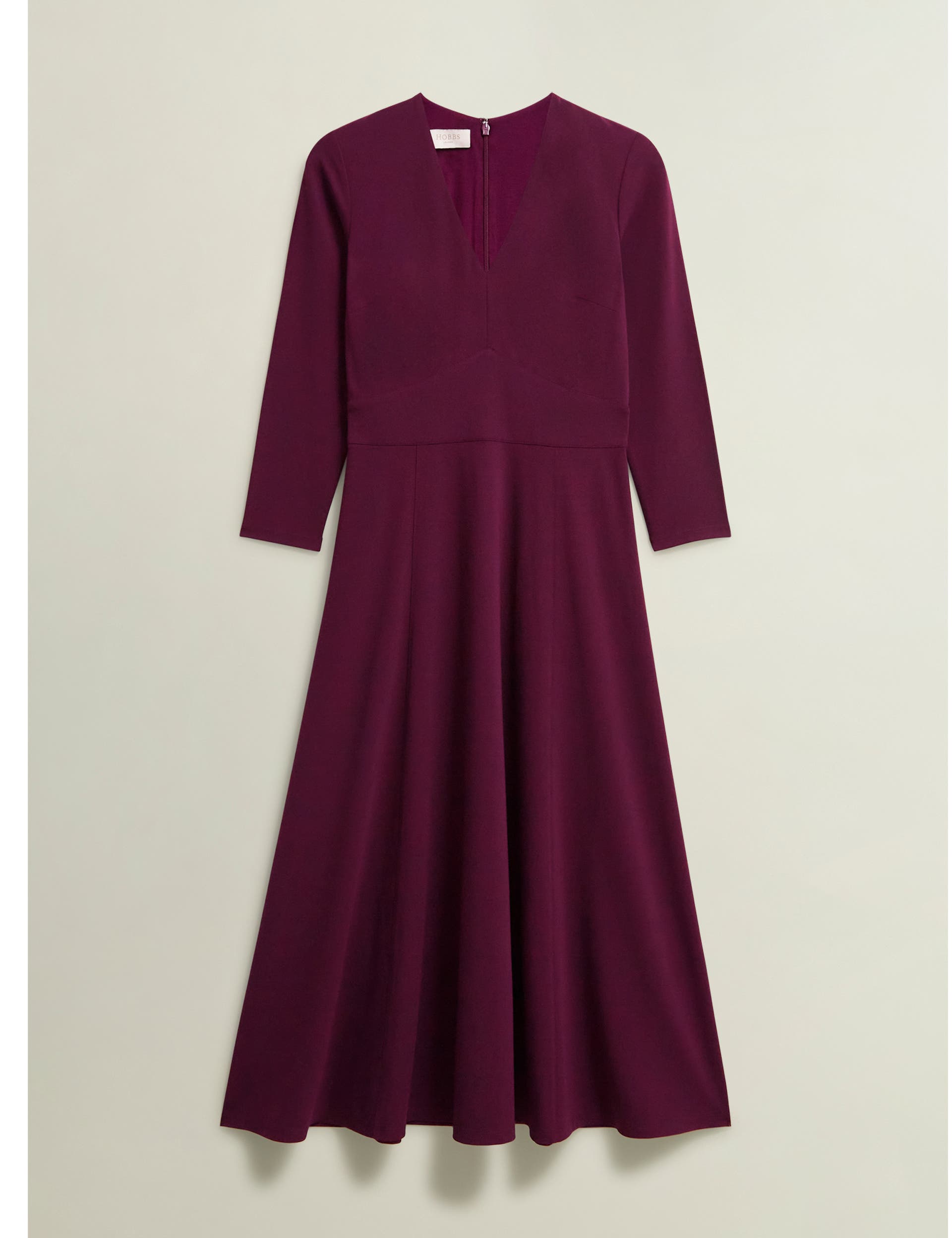 HOBBS LONDON Mirabel Ponte V-Neck Dress (Women) | Nordstrom