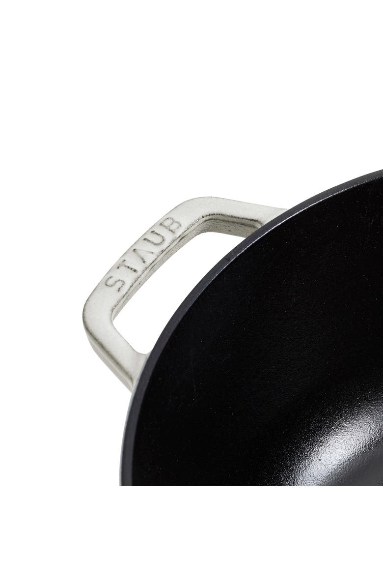 Staub 5-Quart Enameled Cast Iron Cocotte, Alternate, color, White Truffle