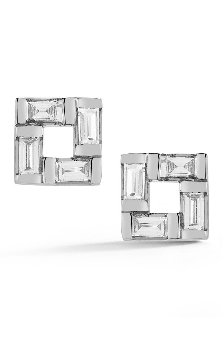 Dana Rebecca Designs Baguette Cut Diamond Stud Earrings, Alternate, color, 