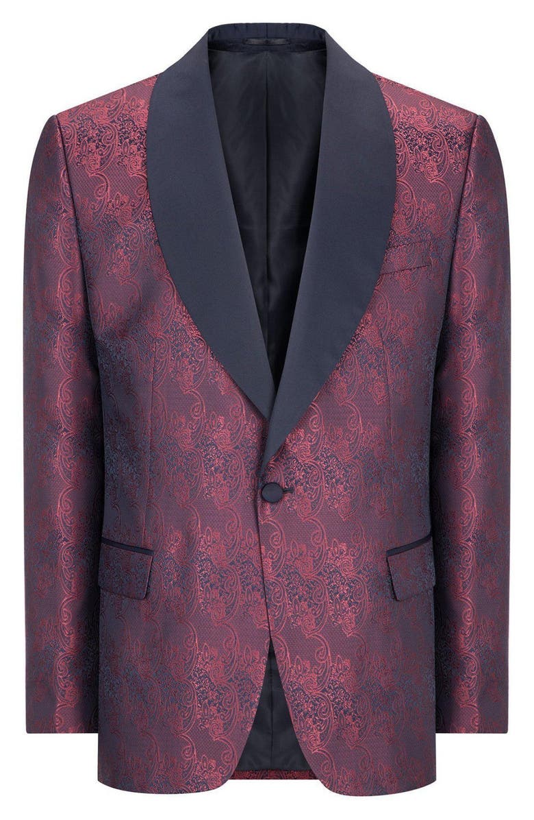 RON TOMSON Metallic Paisley Tuxedo Jacket, Alternate, color, 