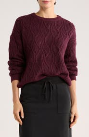 Splendid Novelty Pointelle Stitch Sweater