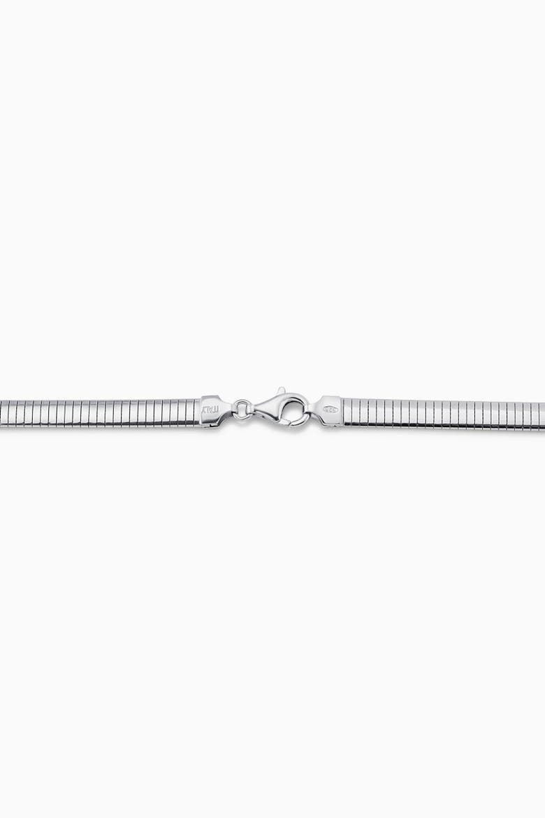 Sterling Silver Mega Omega Necklace, Alternate, color, Sterling Silver