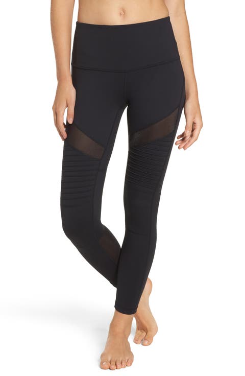 Autumn High Waist Moto Ankle Leggings