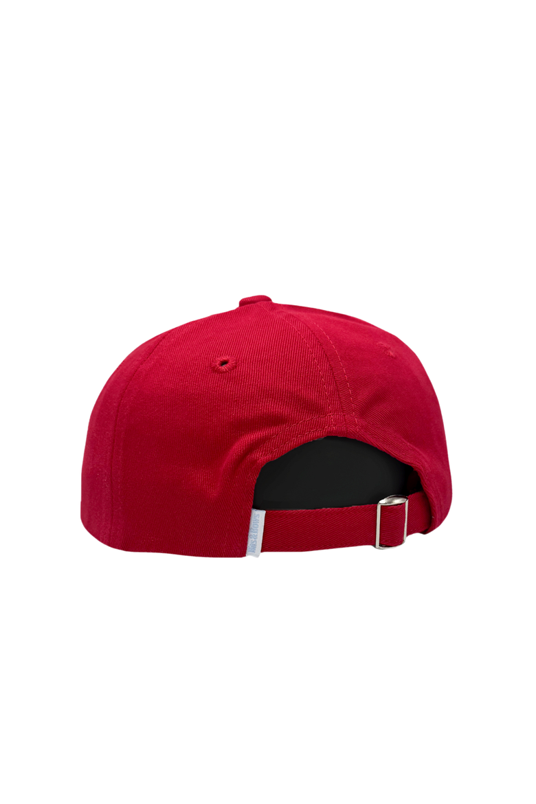 Soccer Ball Twill Baseball Hat, Alternate, color, Red