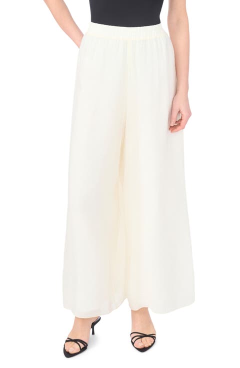 Semisheer Wide Leg Pants