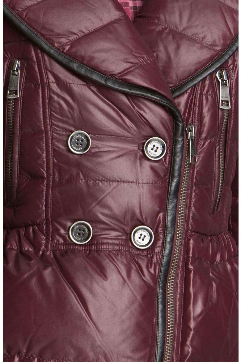 Quilted Down Puffer Jacket, Alternate, color, MAHOGANY RED