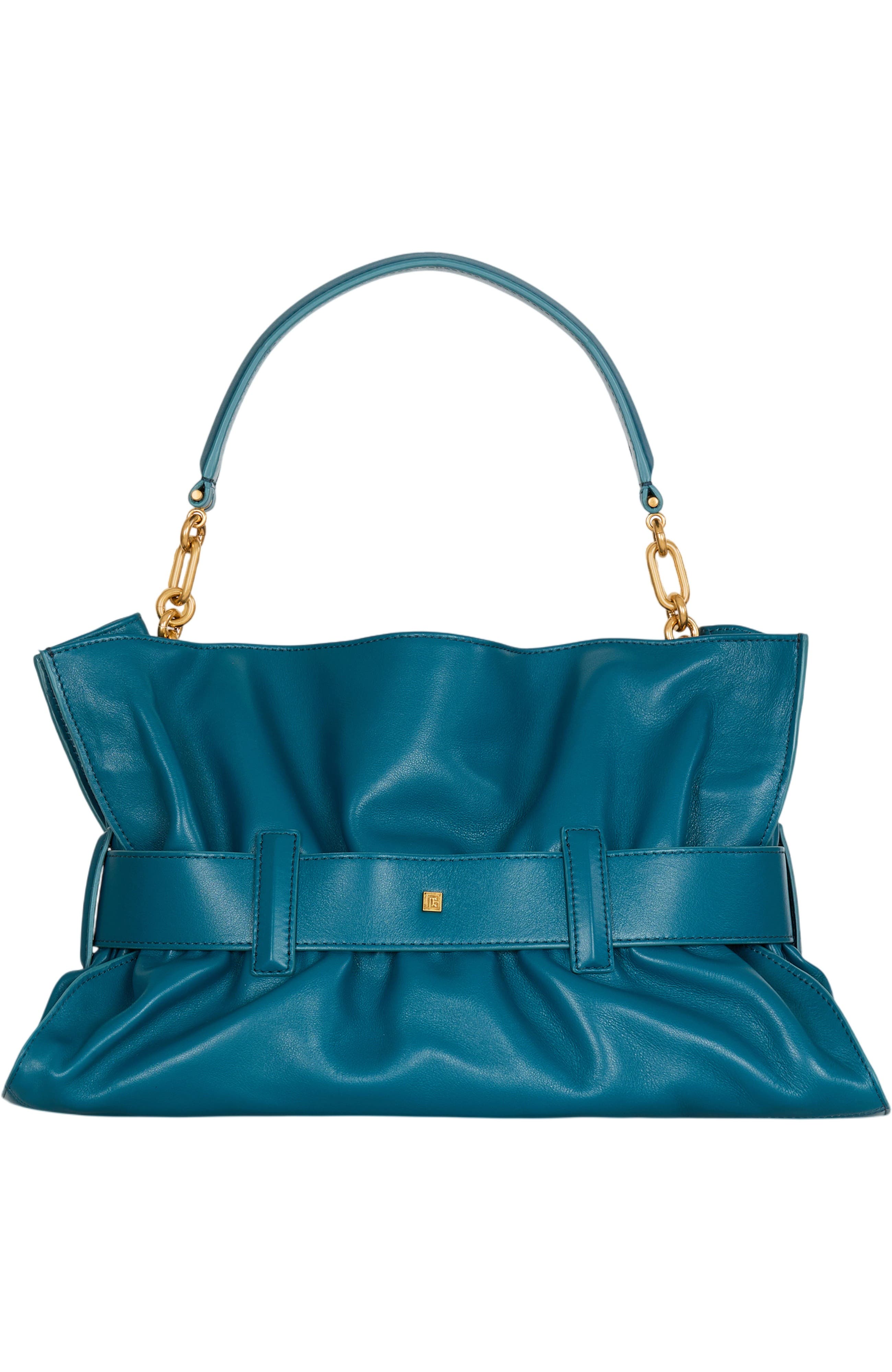 Medium Anthem bag in smooth leather, Alternate, color, blue