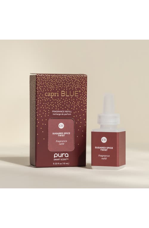 Pura X Capri Blue Sugared Spice Twist Smart Fragrance Diffuser Refill In Burgundy
