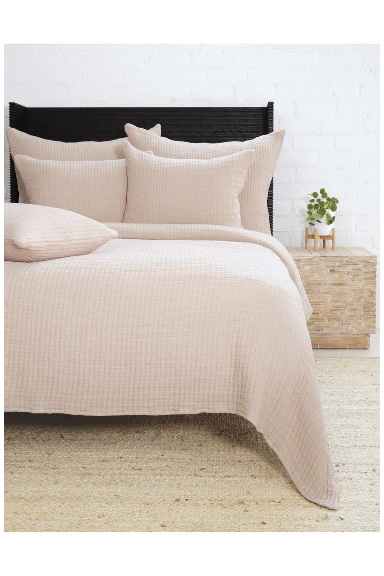 Vancouver Cotton Gauze Coverlet, Alternate, color, AMBER