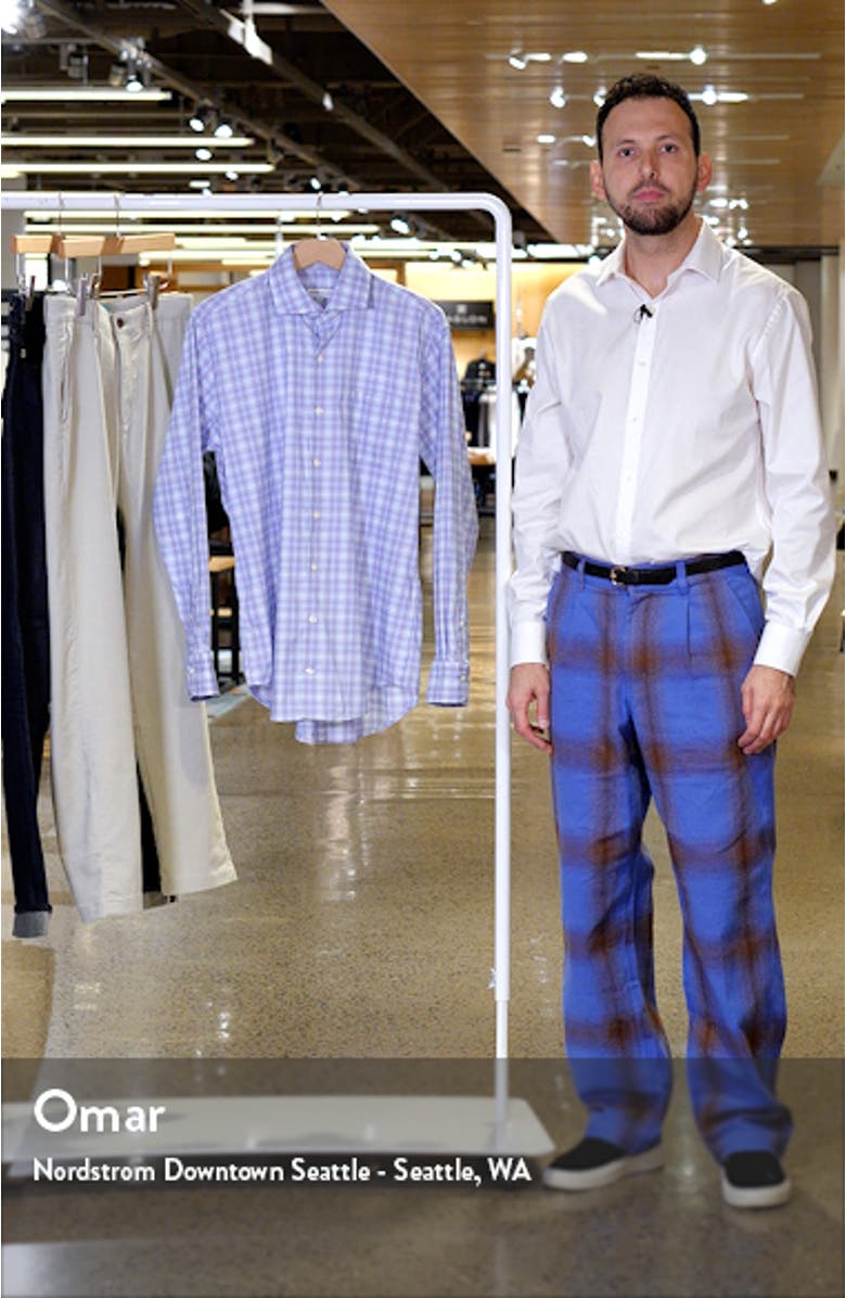 Windermere Crown Lite Plaid Performance Button-Up Shirt, sales video thumbnail