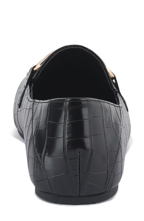 London Rag Wibelle Croc Embossed Loafer In Black
