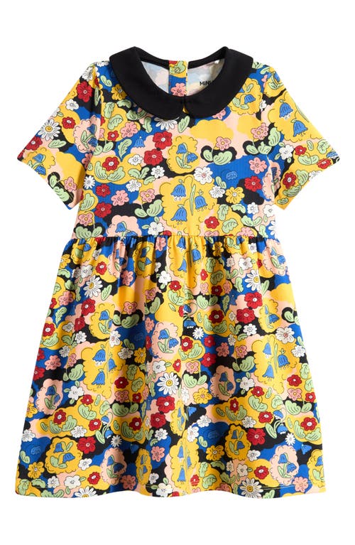 Mini Rodini Kids' Floral Organic Cotton Dress in Yellow Multi  product