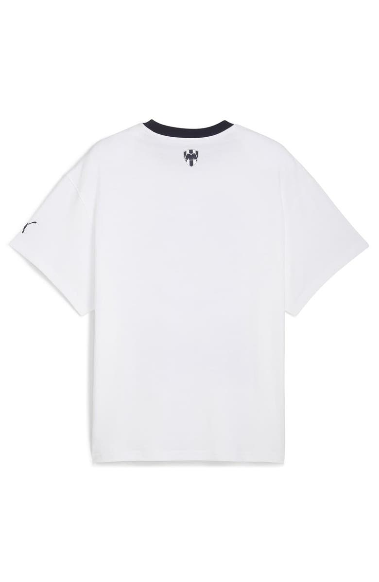PUMA Men's Puma White CF Monterrey 2025 FIFA Club World Cup Hoops T-Shirt, Alternate, color, White
