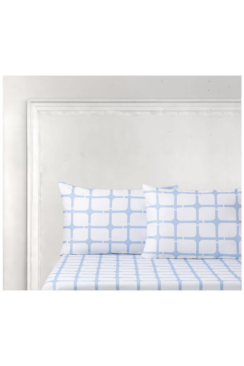 Geo Turkish Cotton Pillowcases, Alternate, color, BLUE
