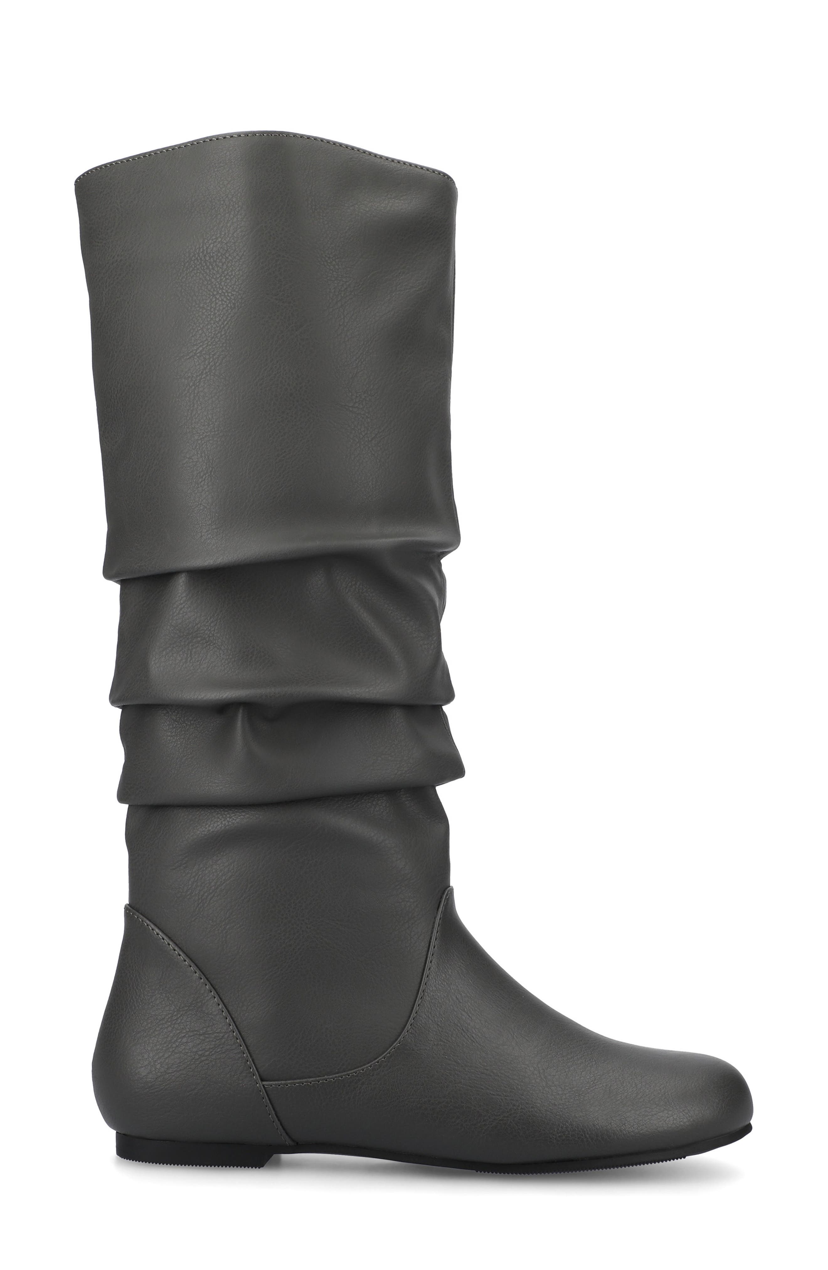 JOURNEE Jayne Ruched Tall Boot, Alternate, color, GREY