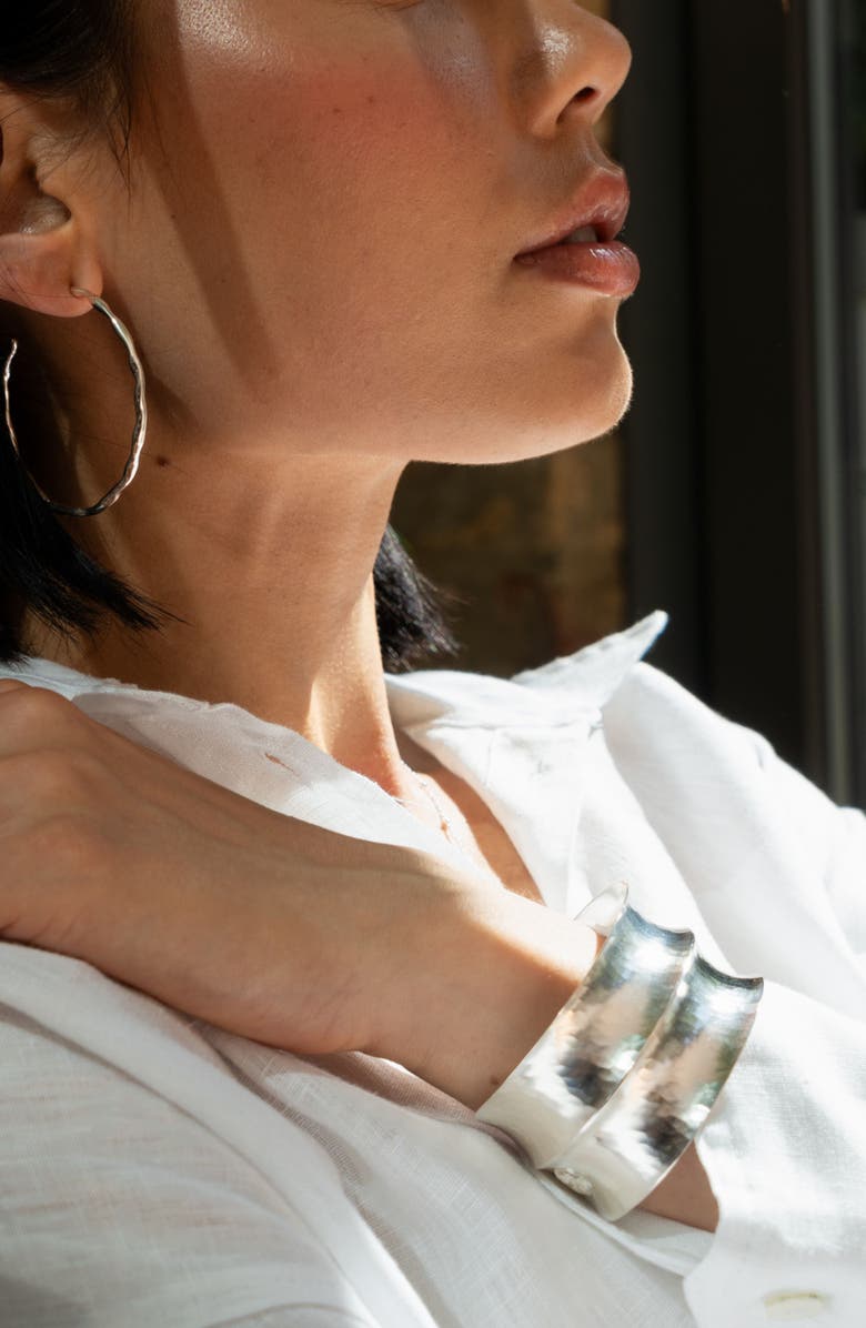 Dower 
Hall Double Concave Nomad Cuff, Alternate, color, Sterling Silver