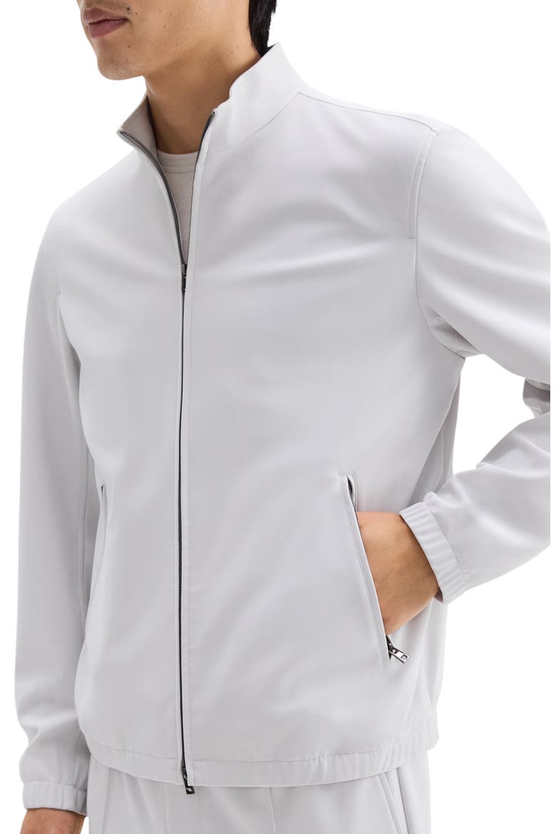 Precision Ponte Zip Jacket, Alternate, color, FOG