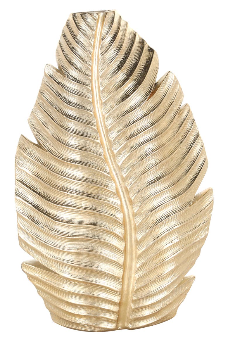 Polystone Vase, Alternate, color, GOLD