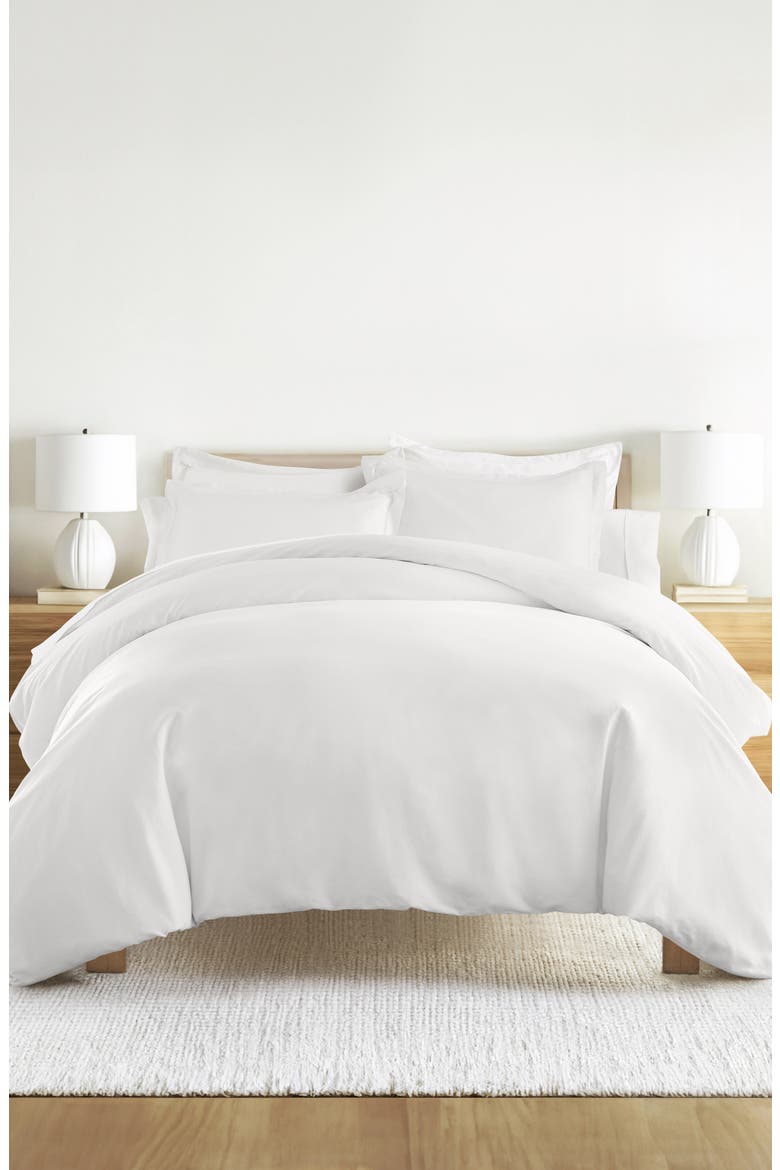 Cotton Solid Duvet Cover & Sham Set, Alternate, color, WHITE