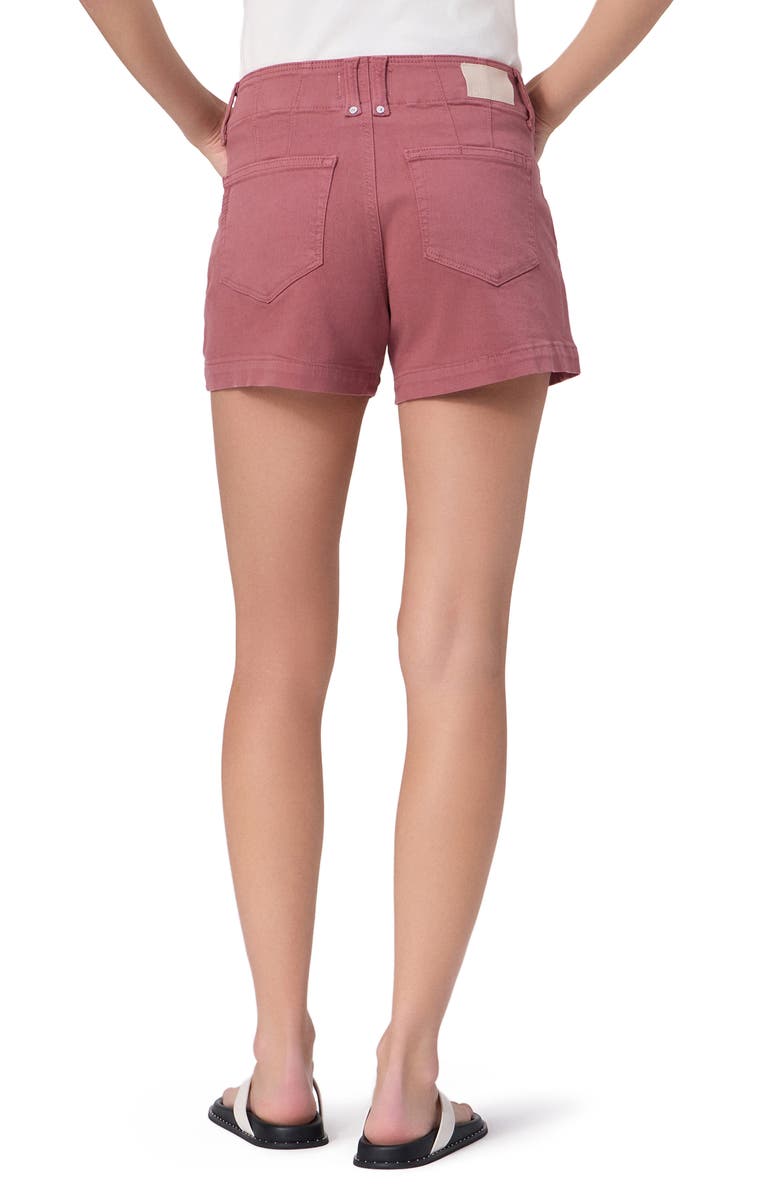 PAIGE Olivia Cargo Shorts, Alternate, color, Vintage Brick Berry