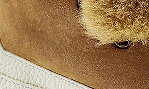 Beautiisoles Francy Faux Fur Lined Platform Boot In Brown