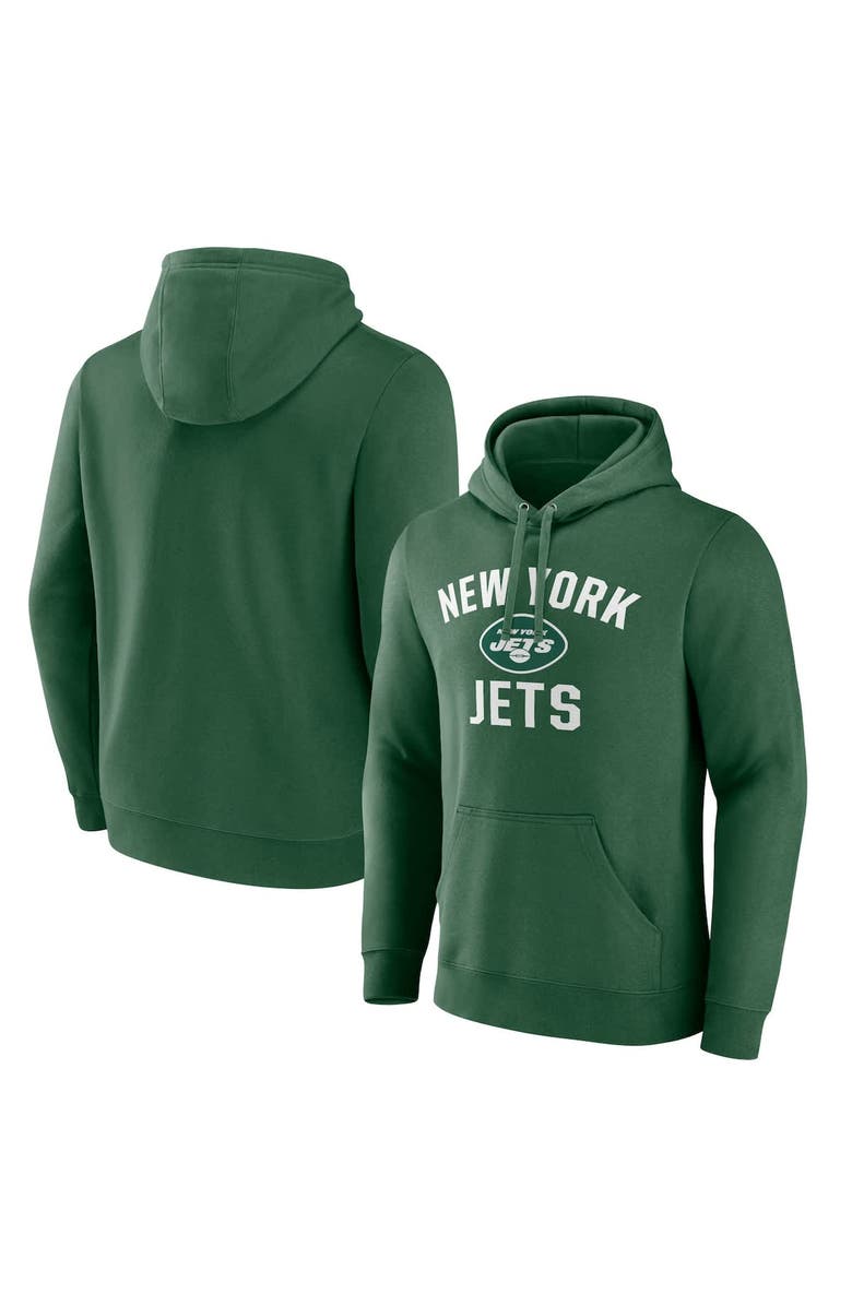 FANATICS Men's Fanatics Green New York Jets Victory Arch Pullover Hoodie, Alternate, color, Green