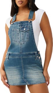 True Religion Denim Overall Minidress