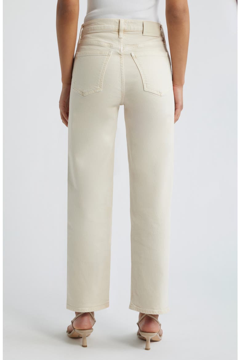 Palma High Waist Ankle Straight Leg Jeans, Alternate, color, ALMOND LIGHT BEIGE