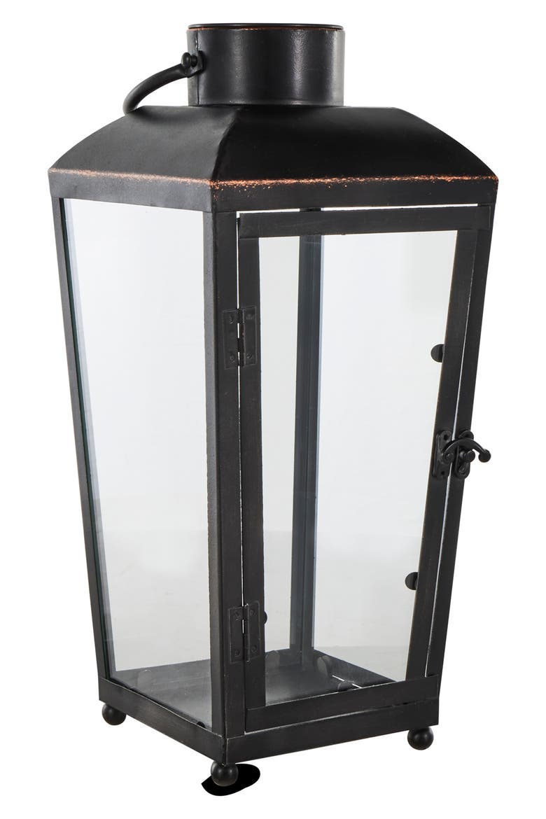 Lantern Candleholder, Alternate, color, BLACK