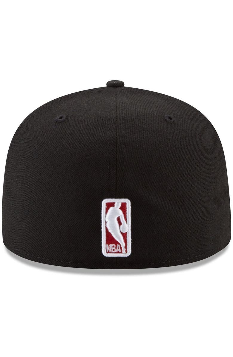 New Era Men's New Era Black Portland Trail Blazers Official Team Color 59FIFTY Fitted Hat, Alternate, color, 
