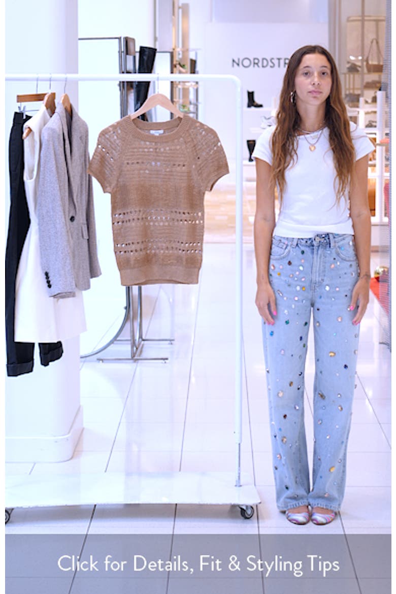 Chloe Linen Openwork Sweater video