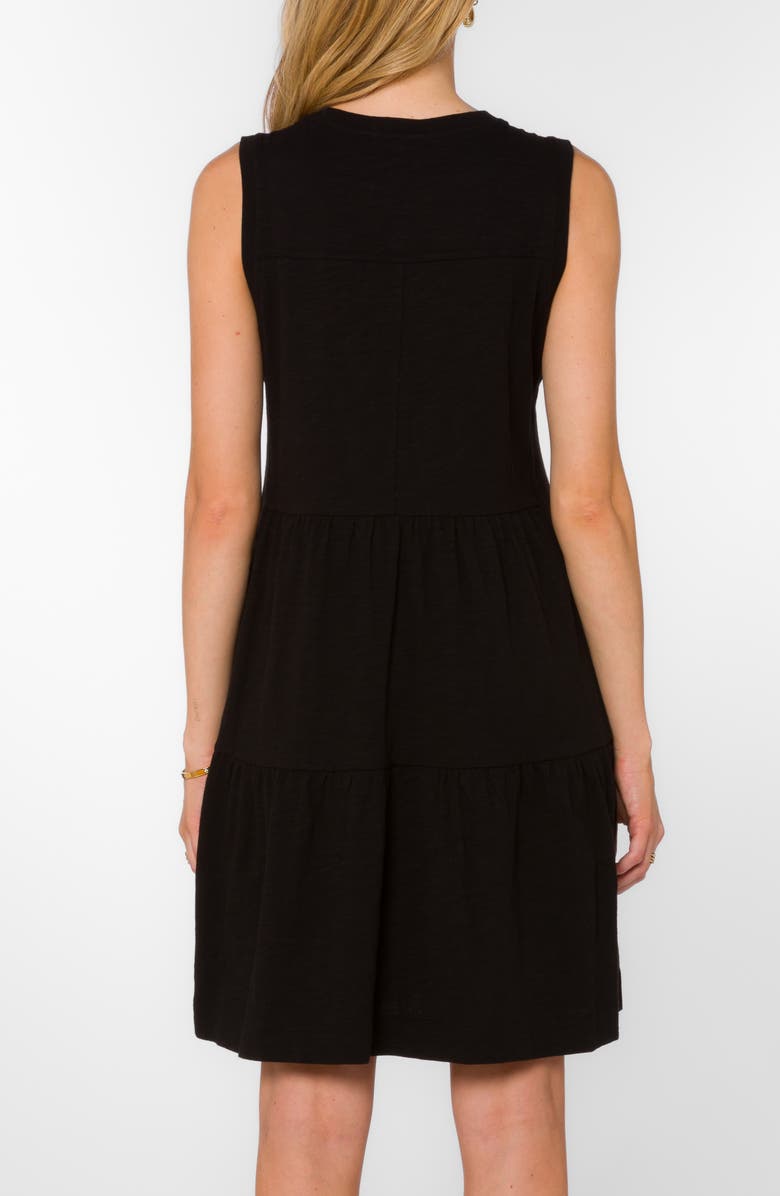 VELVET HEART Sleeveless Tiered Minidress, Alternate, color, Black