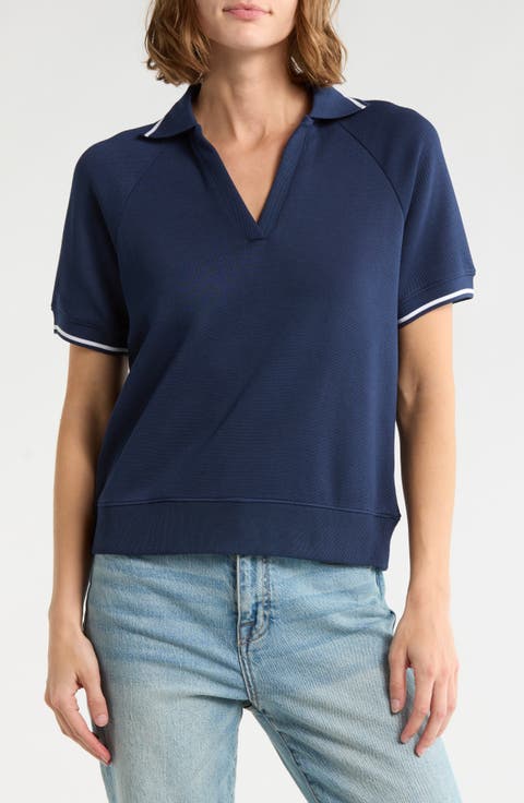 Contrast Stripe Polo