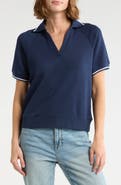 Joie Contrast Stripe Polo