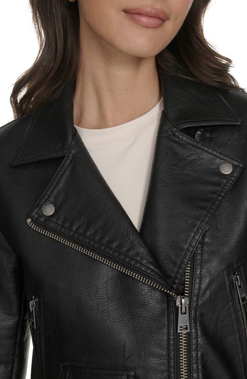 Levi's Crop Faux Leather Moto Jacket