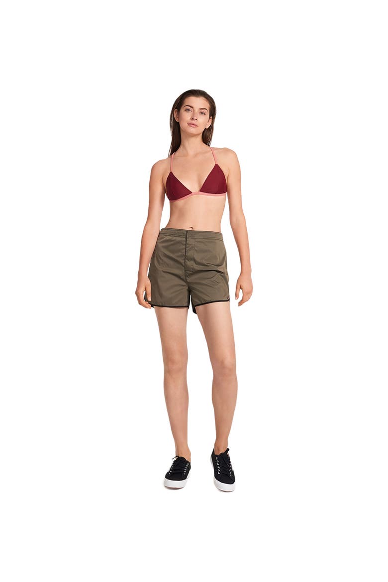The Reversible Long Board Short, Main, color, Black/Khaki