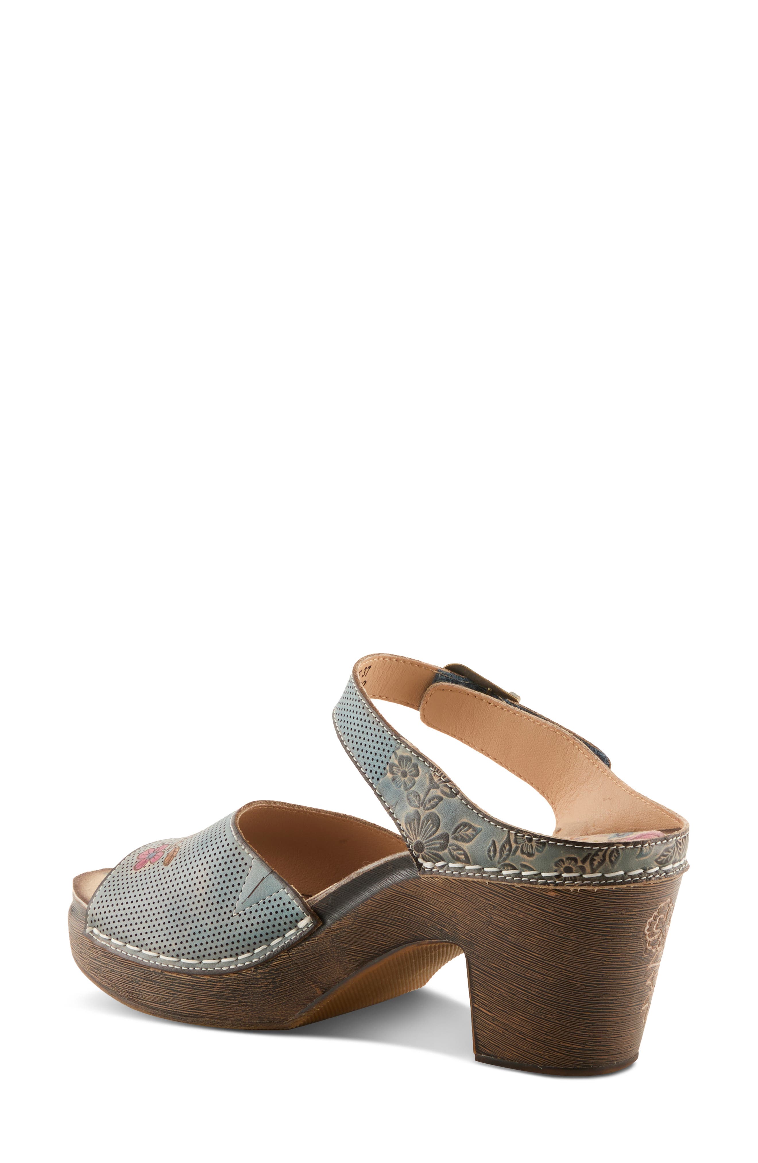L'Artiste by Spring Step Japhette Platform Sandal, Alternate, color, Blue Multi