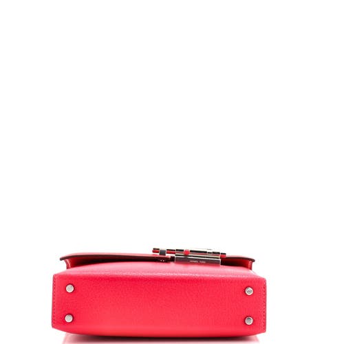 Pre-owned Hermes Hermes Verrou Chaine Bag Chevre Mysore Mini In Orange