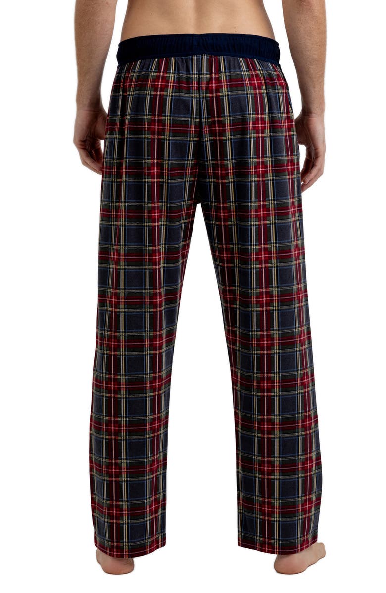 Rainforest Brushed Plaid Flannel Lounge Pants, Alternate, color, Red/ Charcoal/ Navy